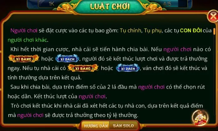 Xì Dách Hoàng Gia Sunwin Luật chơi Xì Dách Hoàng Gia tại Sunwin dễ hiểu